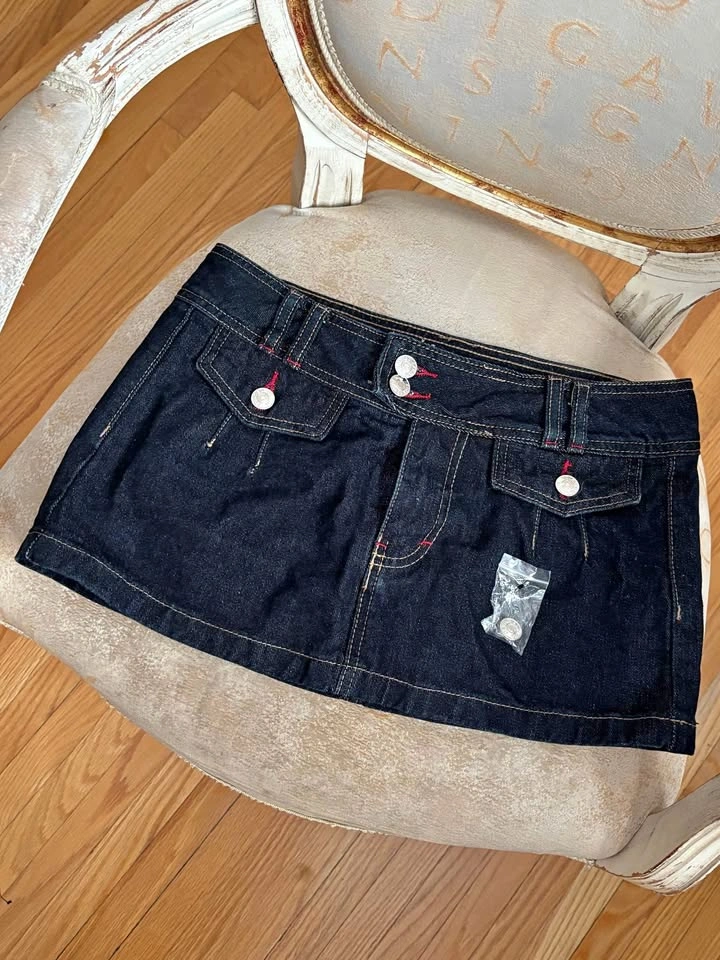 Edikted Denim Mini Skirt