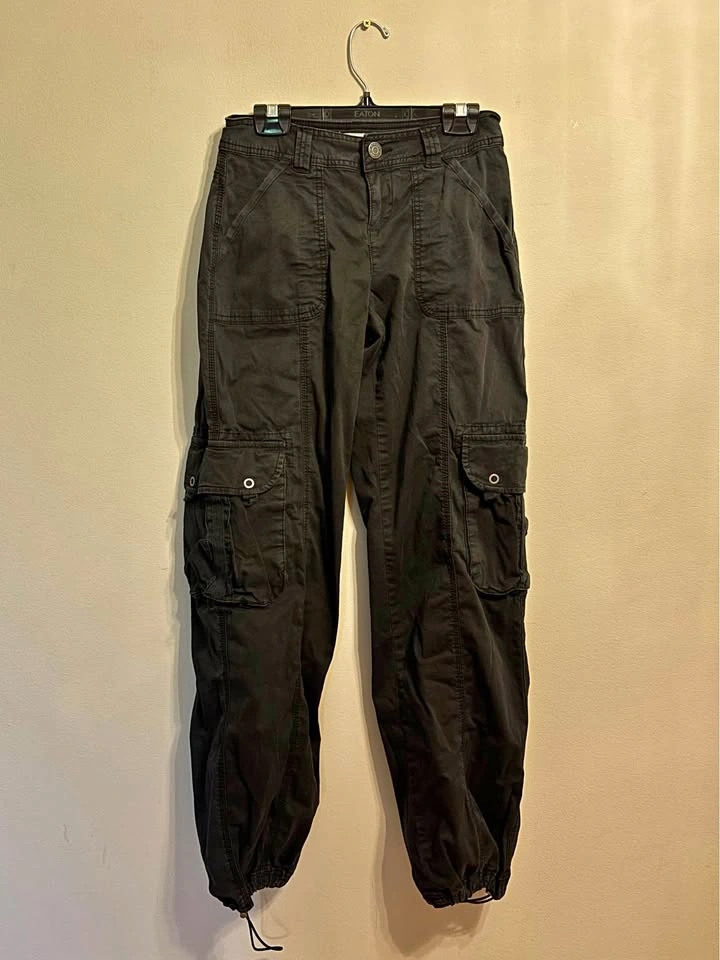 Garage Black Cargo Jogger Pants