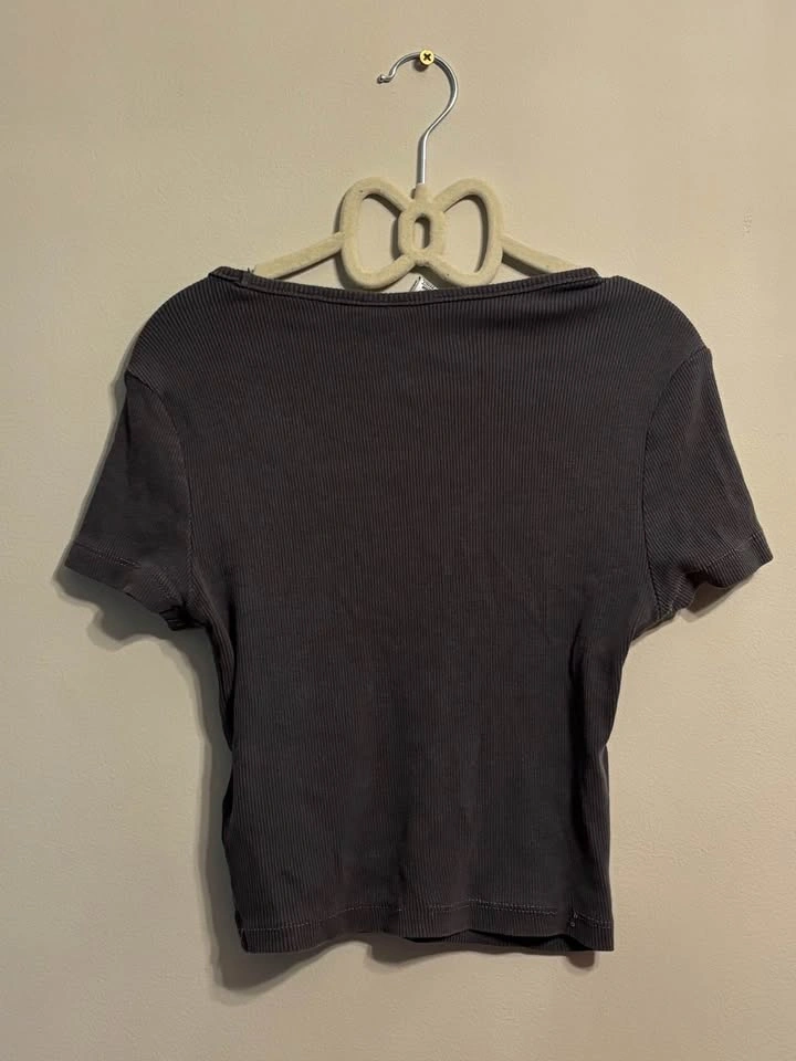H&M Divided Ribbed Short Sleeve Top - photo 3