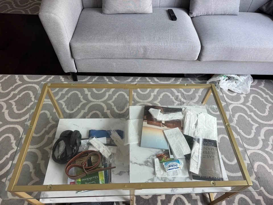 Modern Tufted Sofa & Coffee Table - photo 2