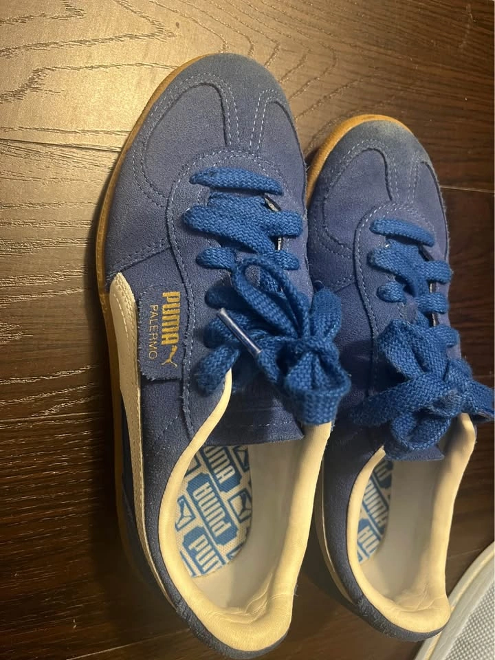 Puma Palermo Blue Suede Sneakers - photo 3
