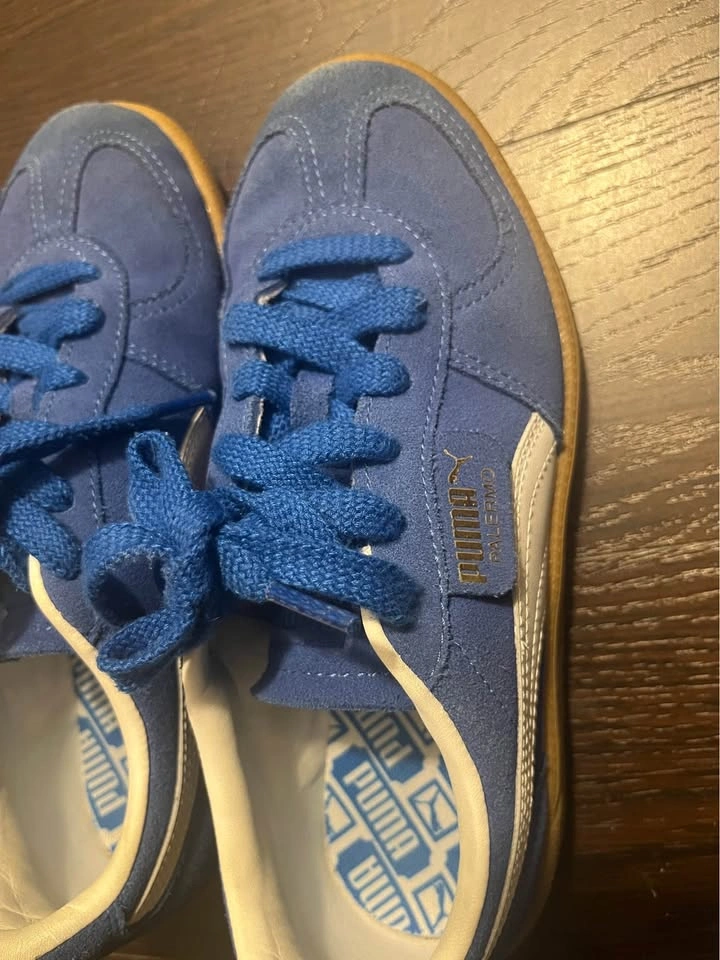 Puma Palermo Blue Suede Sneakers - photo 4