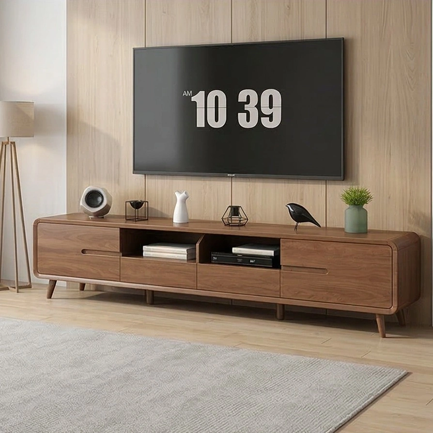 C1210 TV011 Natural Finish TV Stand with Storage - photo 2