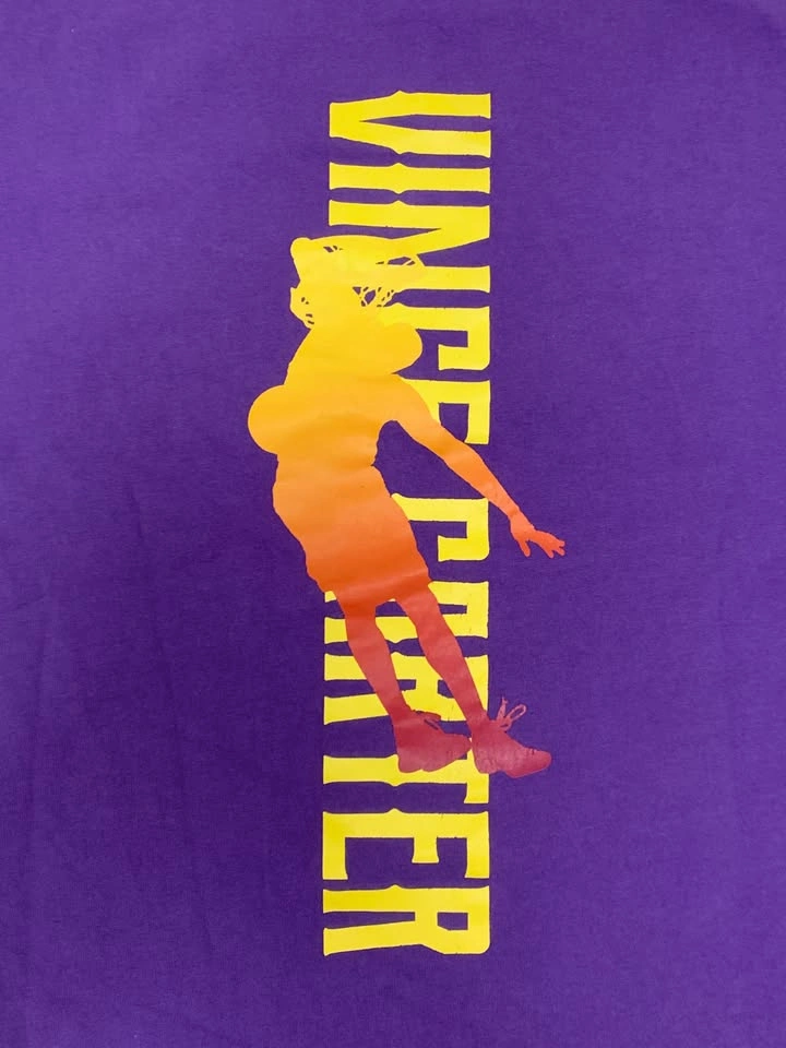 Men's Vince Carter #15 NBA Toronto Raptors Purple T-shirt - photo 4