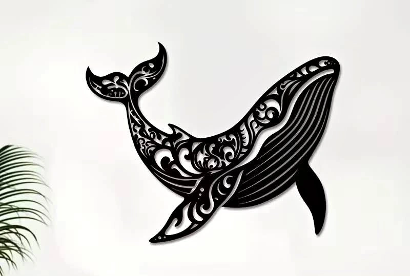 *NEW* Whale Metal Wall Art Decor