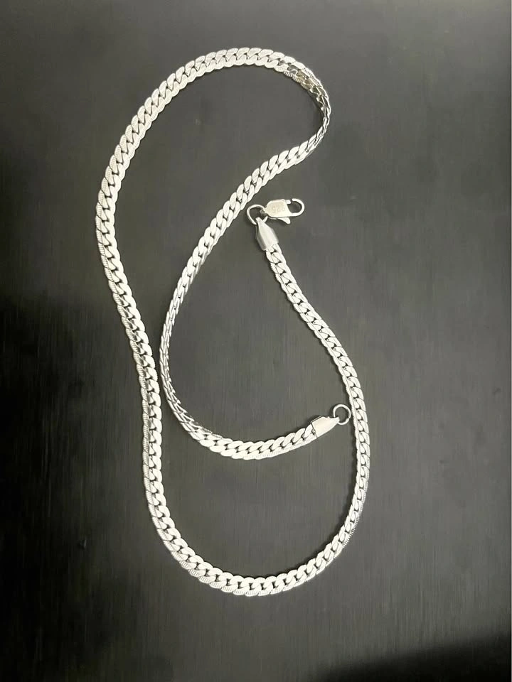 New 20" Flat Curb Link Chain Necklace