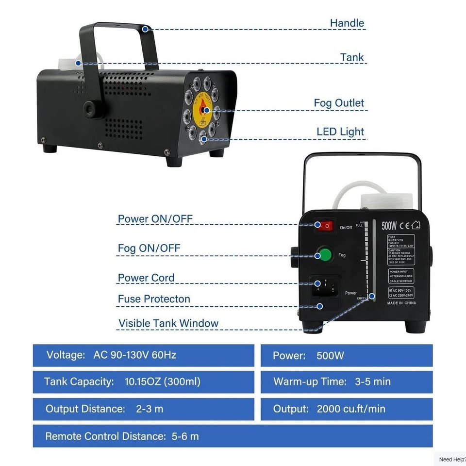Fog Machine with 9 LED Lights - photo 5