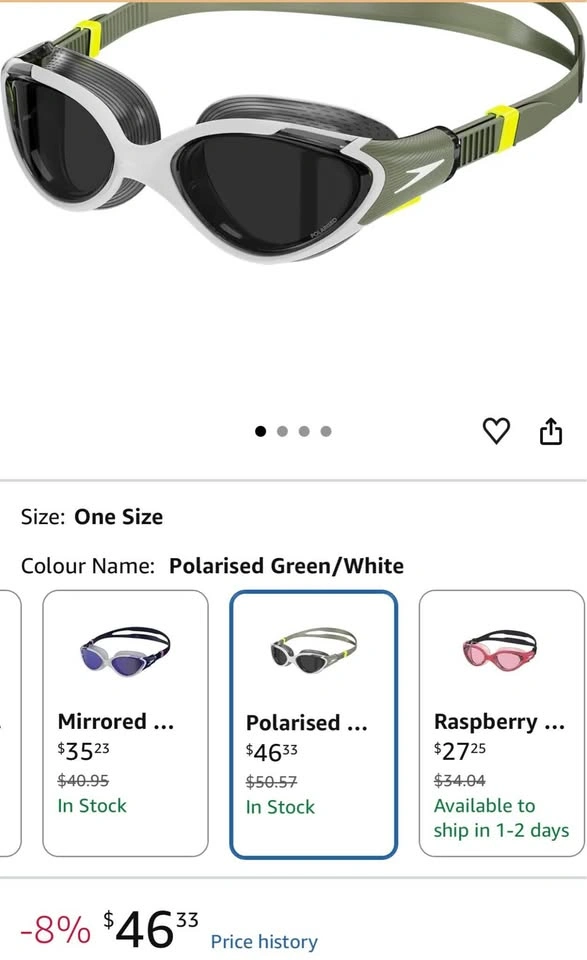 Swimming glasses and caps set - Never used - photo 2