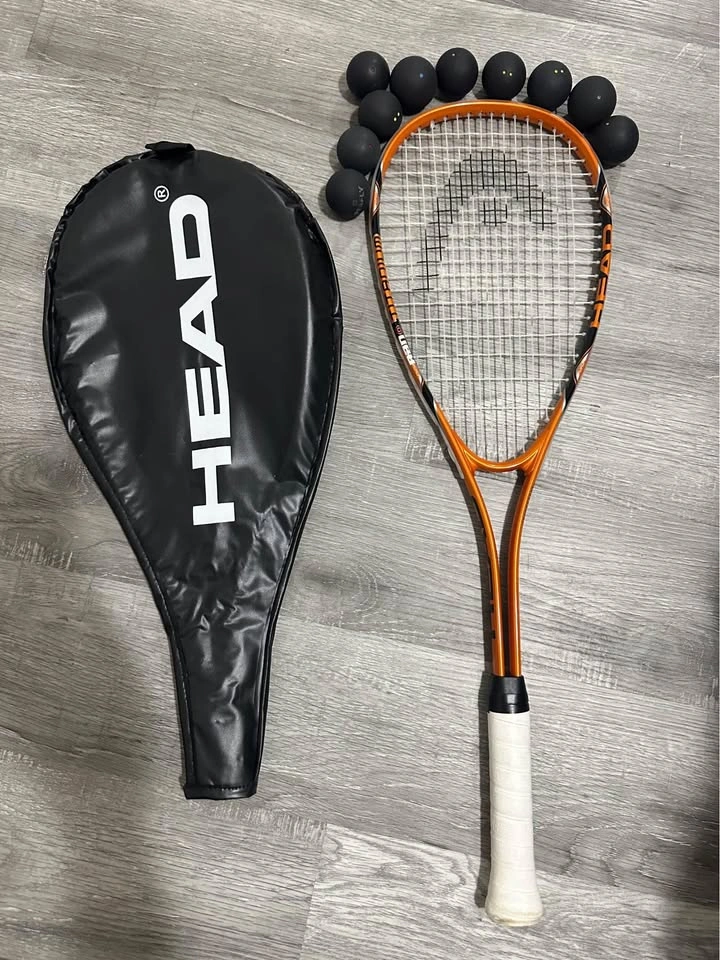 Head Squash/racquetball racquet and case plus 10 squash balls - photo 3