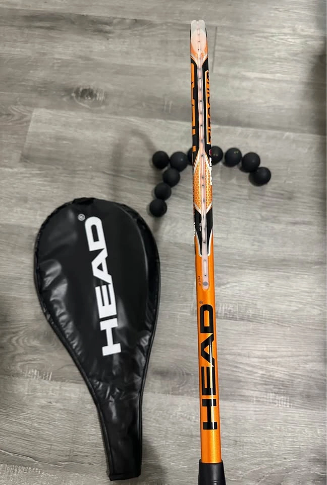 Head Squash/racquetball racquet and case plus 10 squash balls - photo 5