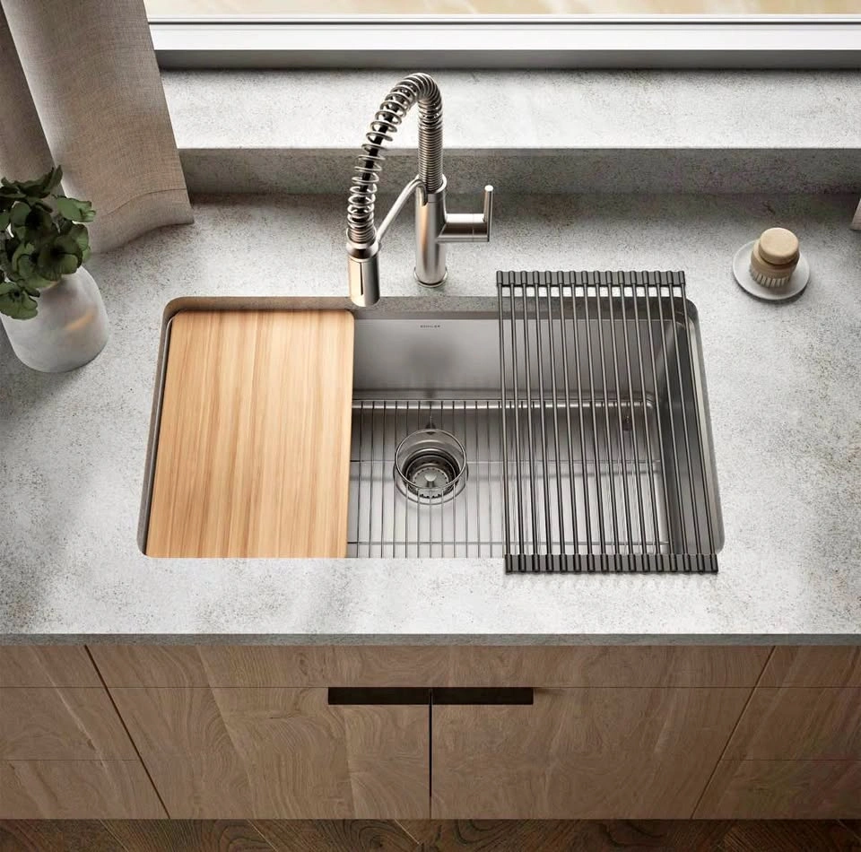 Brand New Kohler Provo 33" Dual Mount Kitchen Sink Kit