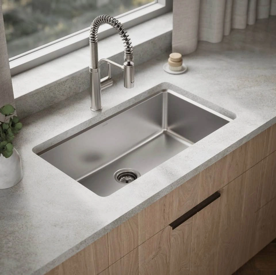 Brand New Kohler Provo 33" Dual Mount Kitchen Sink Kit - photo 4