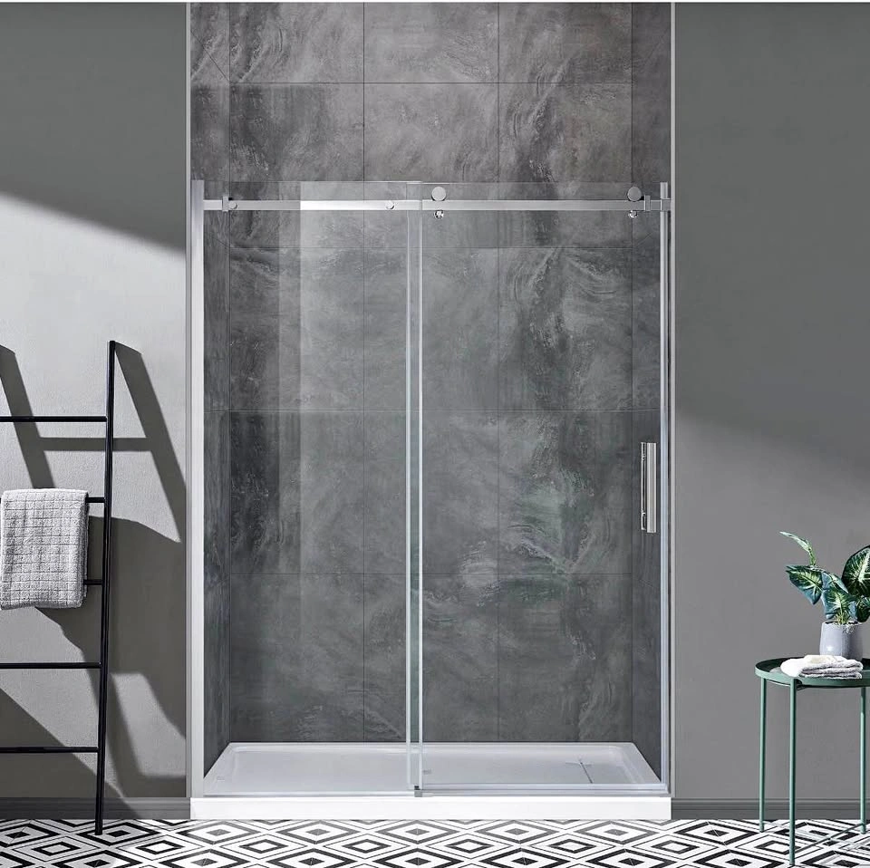 Brand New OVE Decors Kelsey Frameless Sliding Shower Door