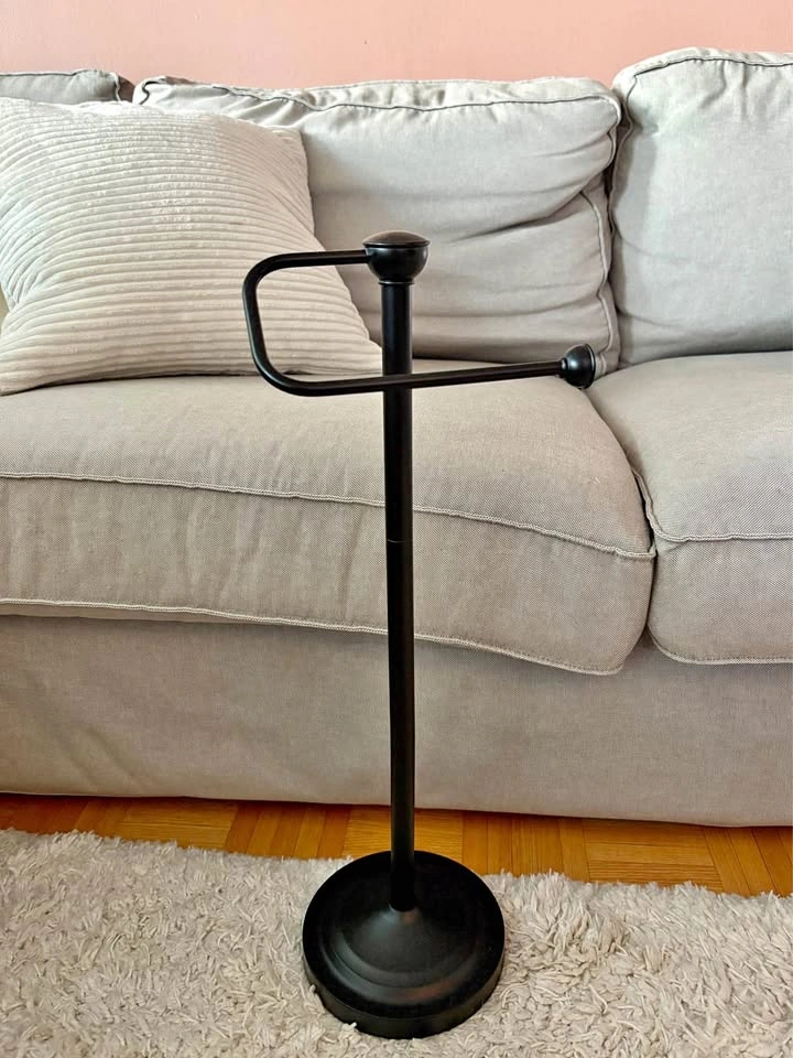 Freestanding Toilet Paper Roll Holder & Stand