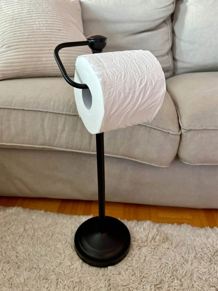 Freestanding Toilet Paper Roll Holder & Stand - photo 5
