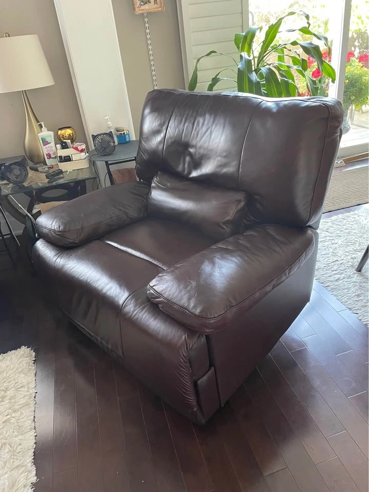 Brown Leon Leather Chairs – Excellent Condition - photo 4