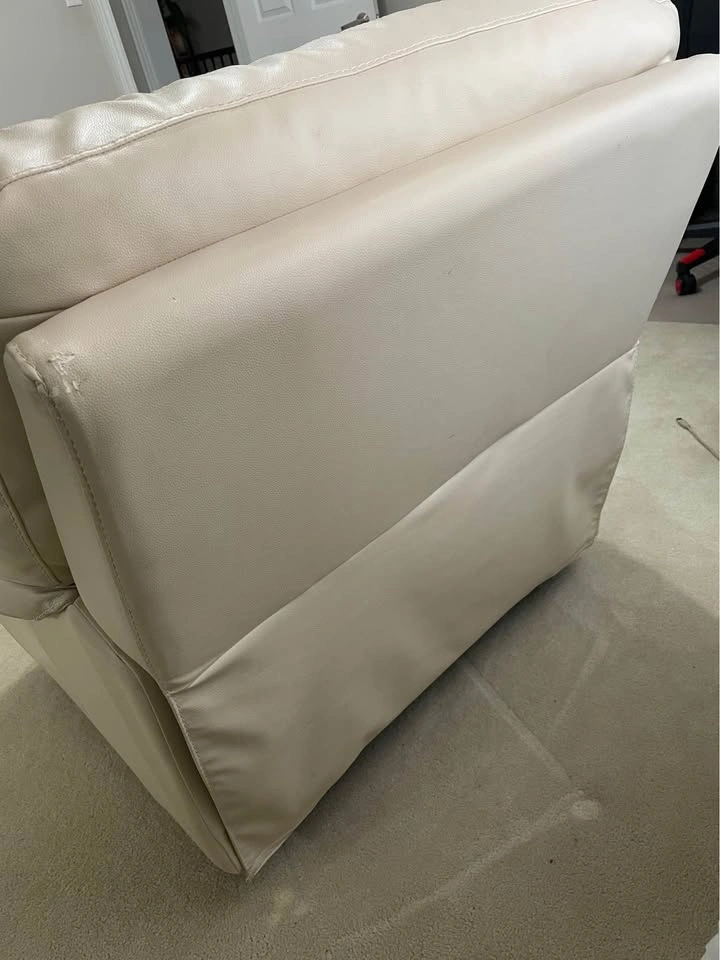Beige Leon Leather Chair - photo 5