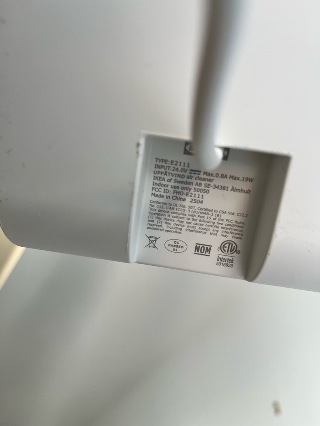 Sale until Aug 20! IKEA UPPÅTVIND Air Purifier - photo 4