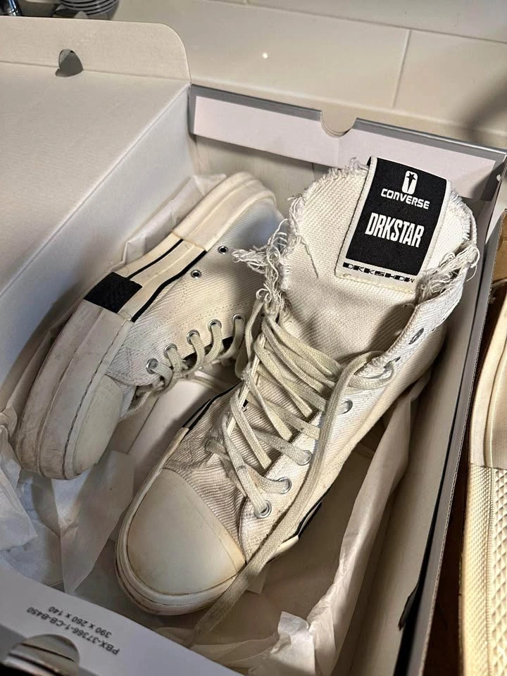 Rick Owens x Converse DRKSHDW DRKSTAR Chuck 70 High - Size 11