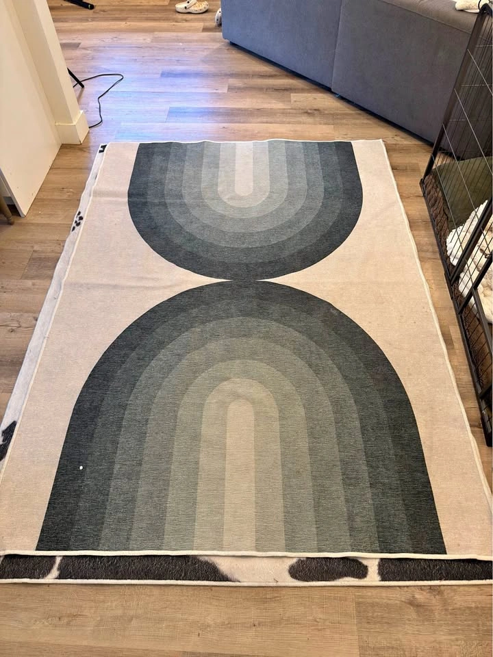 Ruggable Absida Sage Flatwoven Rug Cover – 5x7 – Washable