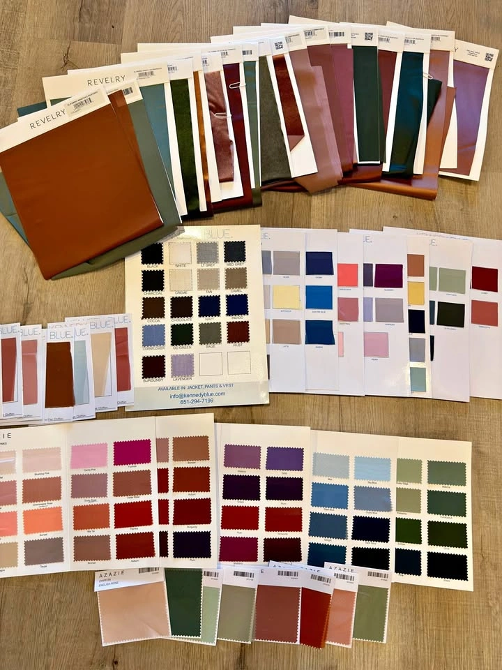 Large Bridesmaid Dress Fabric Swatch Collection
