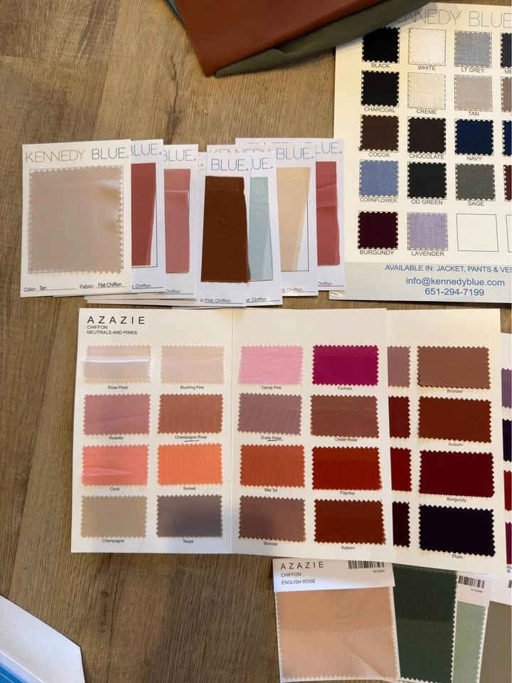 Large Bridesmaid Dress Fabric Swatch Collection - photo 2