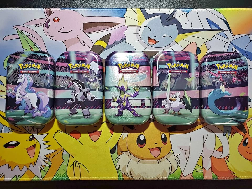 Pokemon Galar Power Mini Tins with Art Cards LOT - Opened