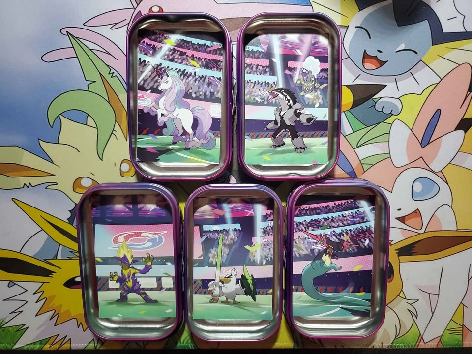 Pokemon Galar Power Mini Tins with Art Cards LOT - Opened - photo 2