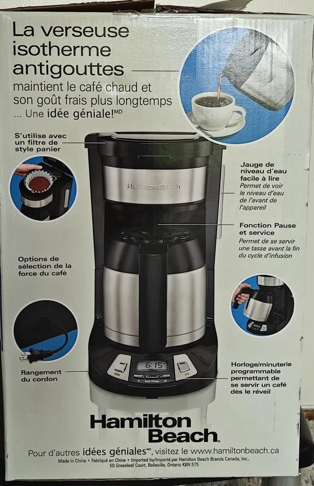 Hamilton Beach 8-Cup Thermal Programmable Coffee Maker - photo 3