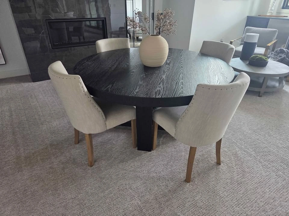Restoration Hardware (RH) Antoccino Round Black Oak 60" Dining T - photo 3