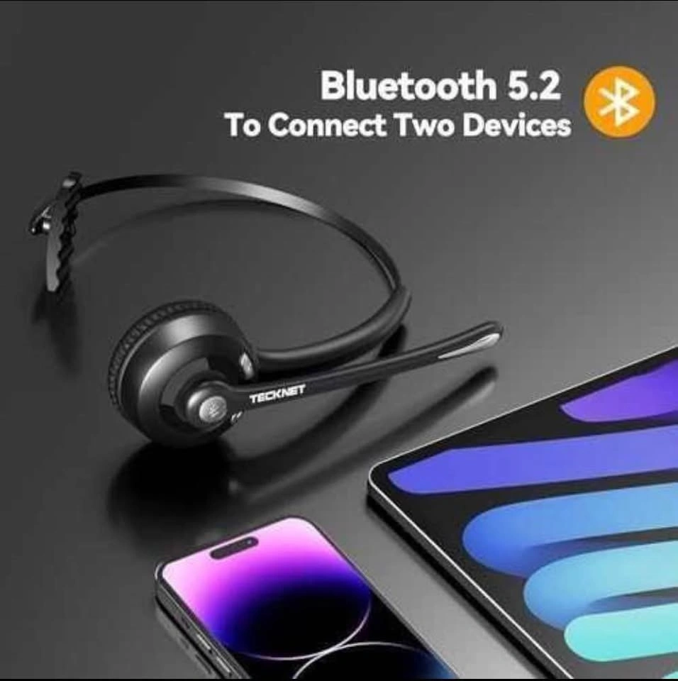 TECKNET TK-HS004 Bluetooth Headset with Mic - photo 2