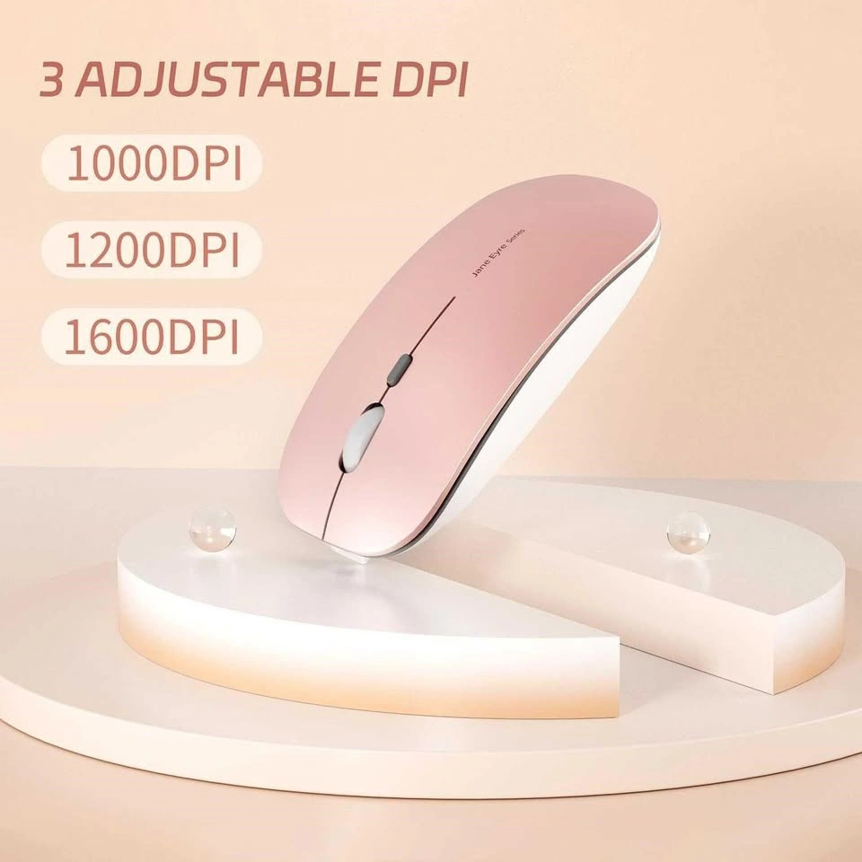 Slim Rechargeable Wireless Mouse, 2.4G Portable Optical - photo 2
