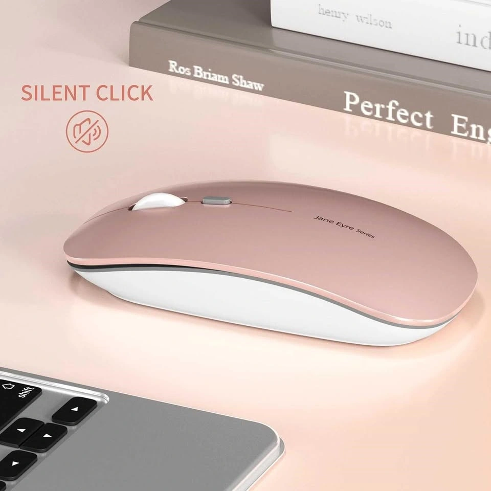 Slim Rechargeable Wireless Mouse, 2.4G Portable Optical - photo 3