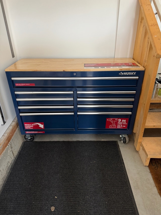 Husky 52 in. 9-Drawer Mobile Workbench
