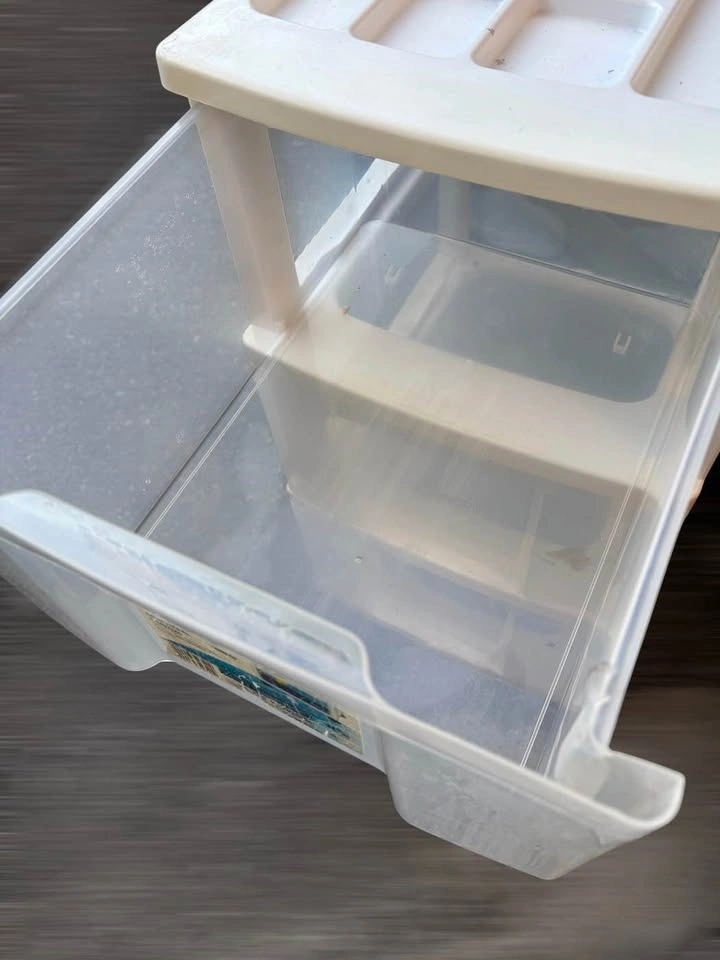 3-Drawer Plastic Storage Cart with Organizer Top Used condition - photo 4