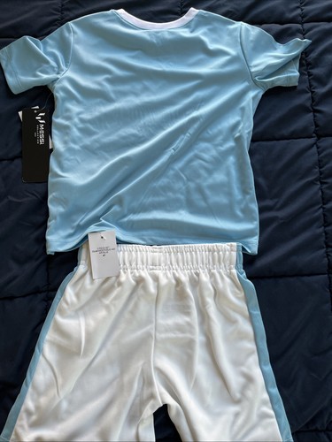 Messi Collection Light Blue Soccer Kit Jersey and Shorts 4T - photo 3