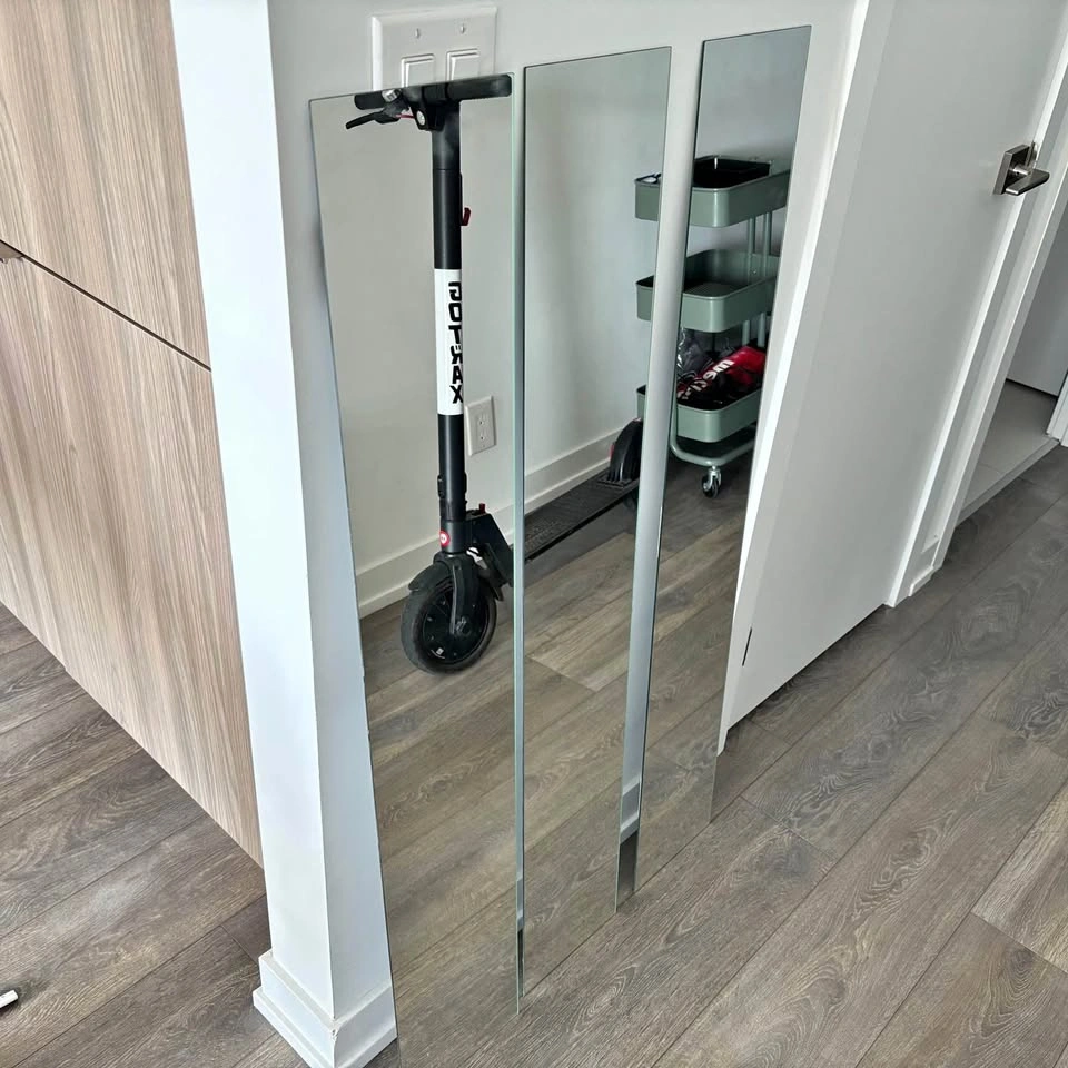 Set of 3 Frameless Wall Mirrors
