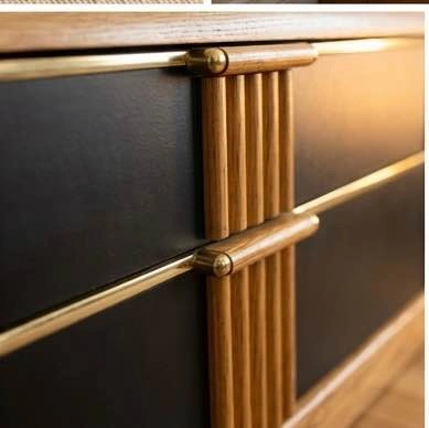 Solid Oak & Black 6-Drawer Dresser - Must Go This Weekend - photo 4
