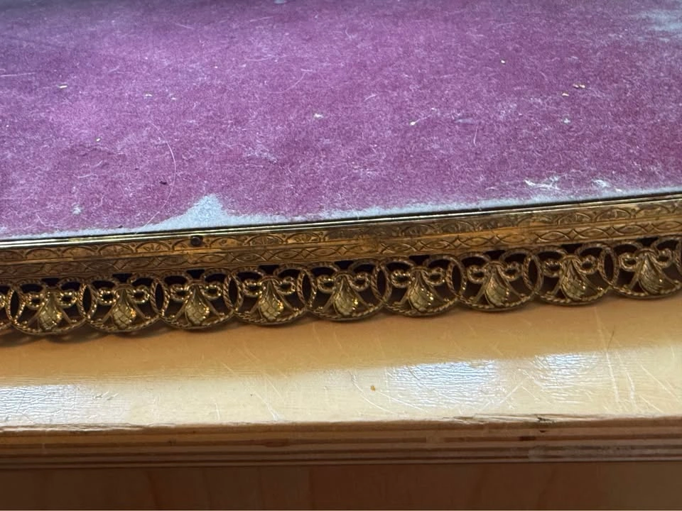 Antique-style gold decorative mirror - photo 4