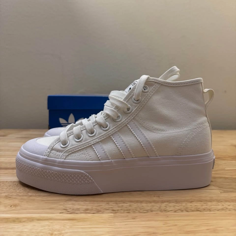 Adidas Nizza platform mid, white - Women’s size 7 - photo 2