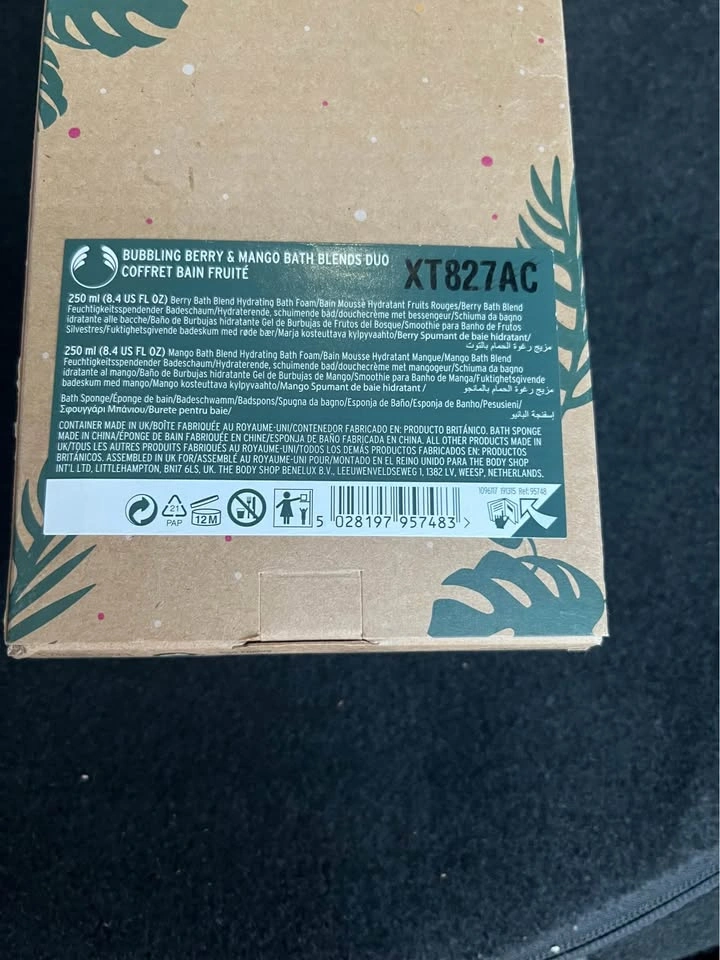 New The Body Shop Bubbling Berry & Mango Bath Blends Duo - photo 3