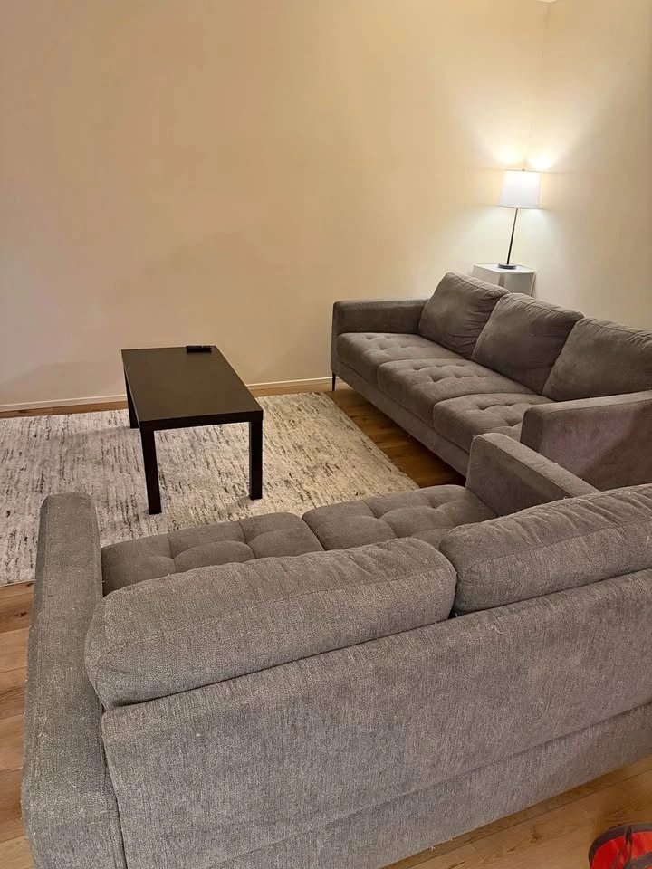 Grey Fabric Sofa and Loveseat Set
