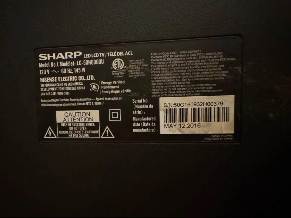 Sharp LED TV 55” - photo 2