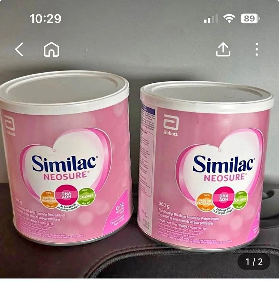 2 bottles for $15 Similac Neosure Infant Formula