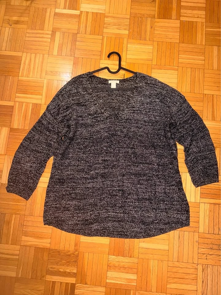 H&M Conscious V-Neck Knit Sweater - Size Medium