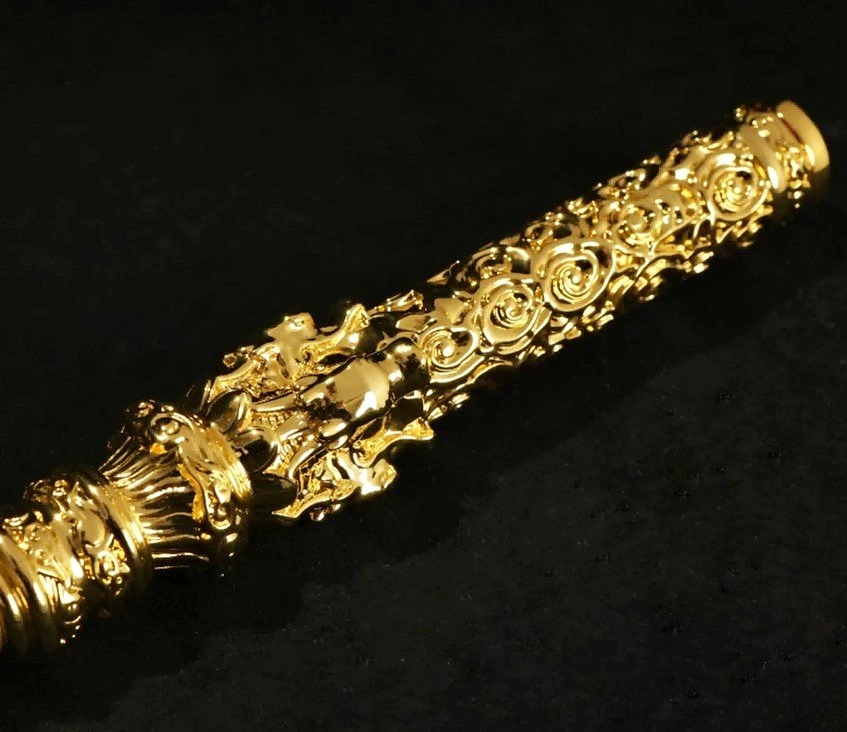 Gold Gilded Copper Monkey King Golden Cudgel 2025 1.2KG