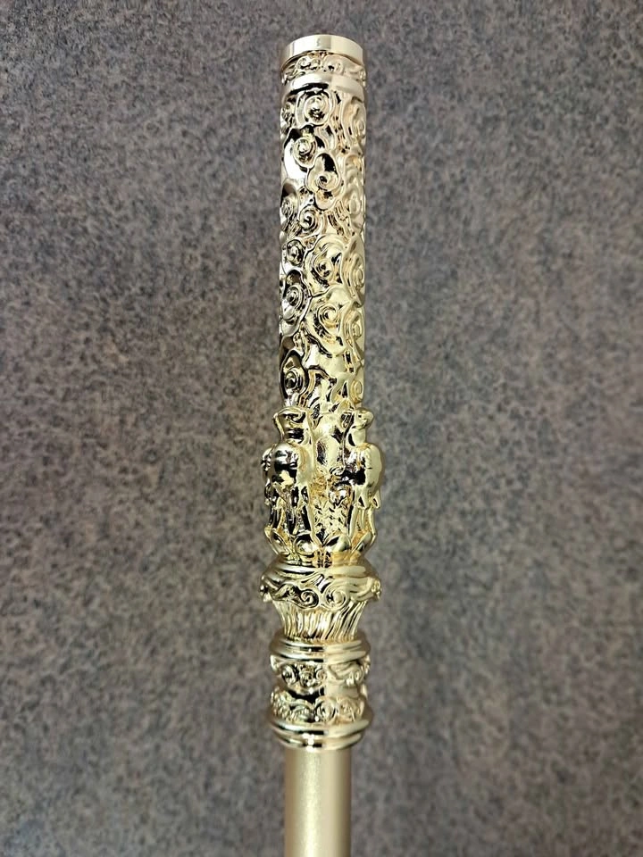Gold Gilded Copper Monkey King Golden Cudgel 2025 1.2KG - photo 2