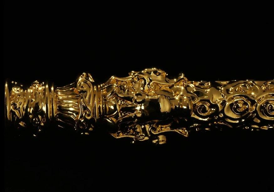 Gold Gilded Copper Monkey King Golden Cudgel 2025 1.2KG - photo 3