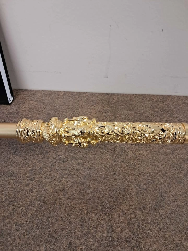 Gold Gilded Copper Monkey King Golden Cudgel 2025 1.2KG - photo 5