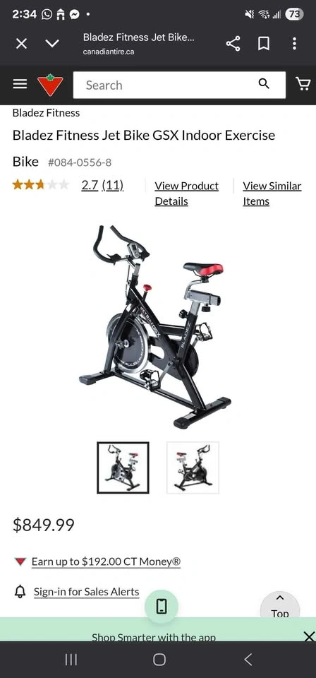 Bladez Fitness Jet Bike GSX Indoor Exercise Bike